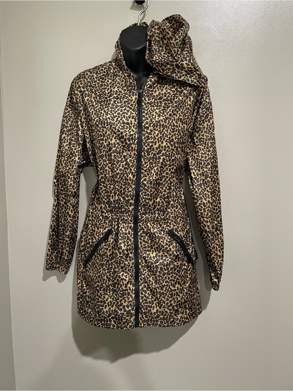 Shedrain Animal Print Nylon Raincoat